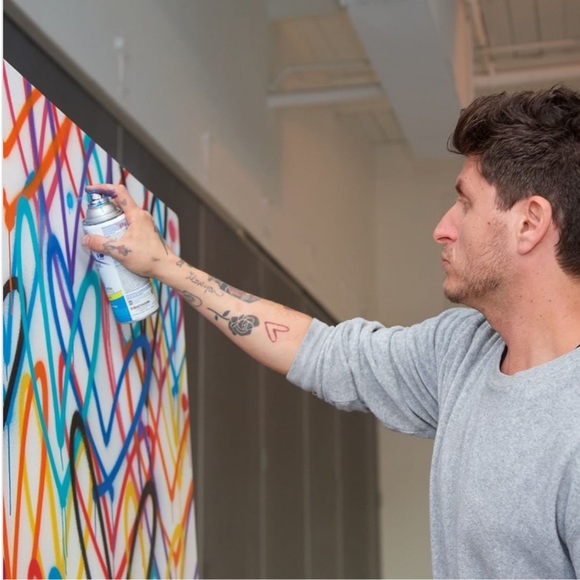 Bag With Bleeding Heart Muralist James Goldcrown Art - Picture 6 of 8